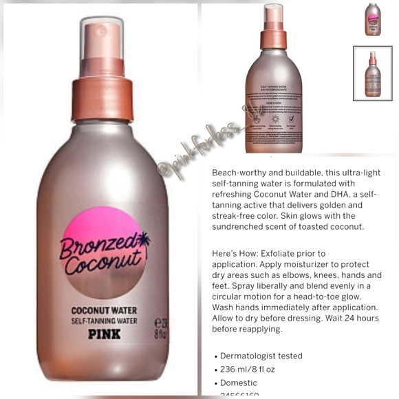 RESERVED🌞VS PINK SELF TANNING WATER - Picture 3 of 8